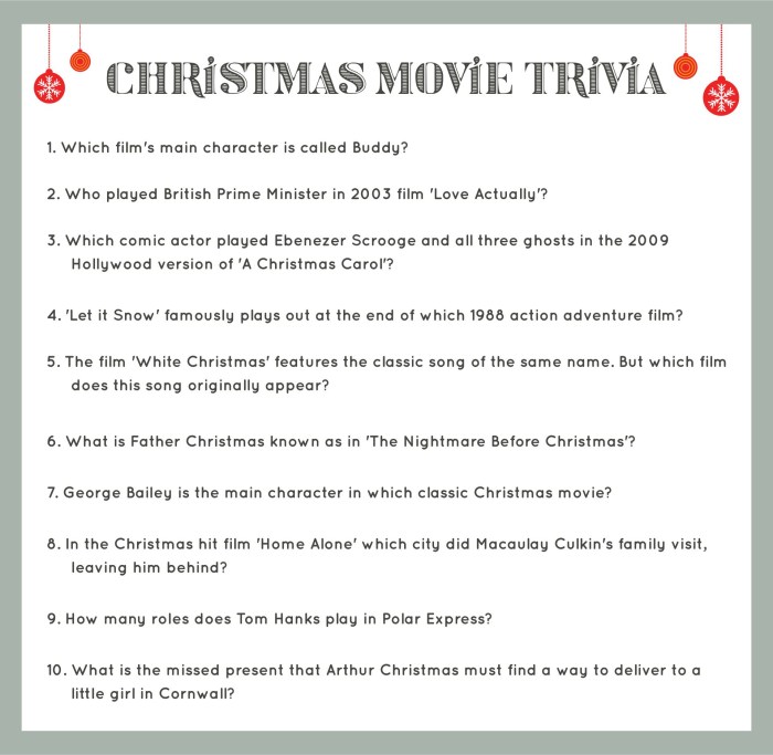 Christmas vacation movie trivia questions